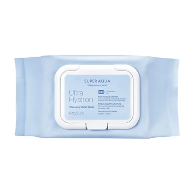 Missha Super Aqua Ultra Hyalron Cleansing Water Wipes (30 sheets) - 139ml