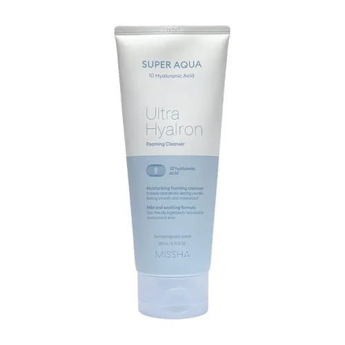 Missha Super Aqua Ultra Hyalron Foaming Cleanser 200 ml