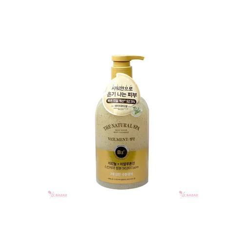 On The Body Veilment Natural SPA Dead Sea Salt Scrub Body Cleanser Sage Woody Scent 580 ml