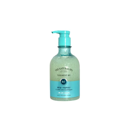 On the Body Veilment Natural Spa Dead Sea Salt Scrub Body Wash Lime Basil Scent 400 Ml