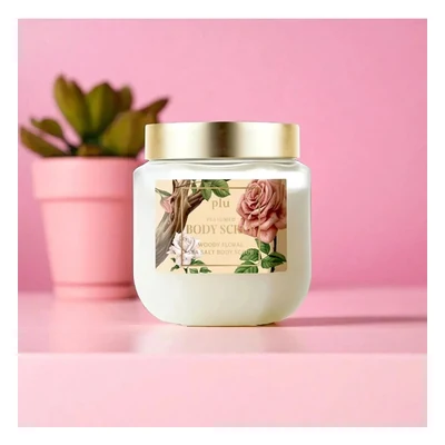 Plu Perfumed Sea Salt Body Scrub (Woody Floral) - 500g