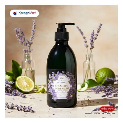 Plu Prestige Spa Scrub Body Wash (Bergamot Lavender) - 500ml