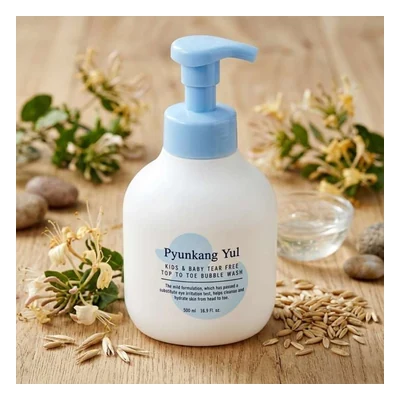 Pyunkang Yul Kids & Baby Tear Free Top To Toe Bubble Wash - 500ml