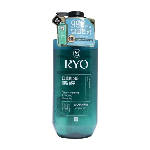 Ryo Deep Cleansing & Cooling Shampoo – Citrus Herbal Scent 480 ml