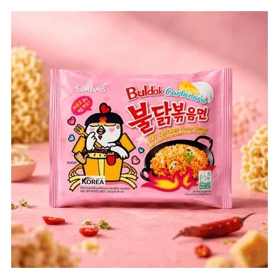 Samyang Carbonara Hot Chicken Ramen Noodles - 140g