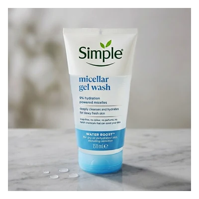 Simple Water Boost Micellar Facial Gel Wash -150ml