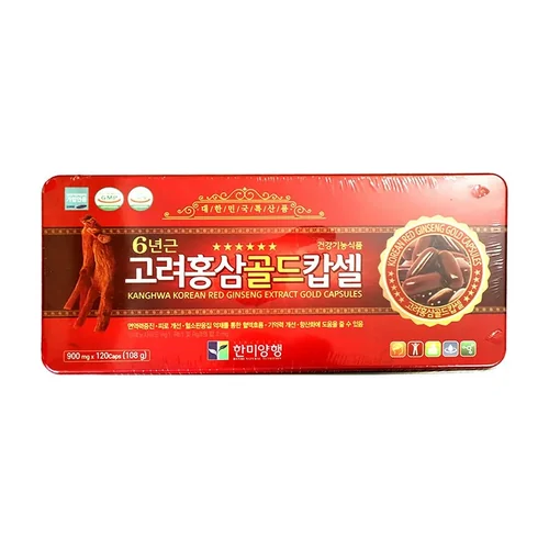 South Korean Kanghwa Korean Red Ginseng Extract Gold Capsules 108 g