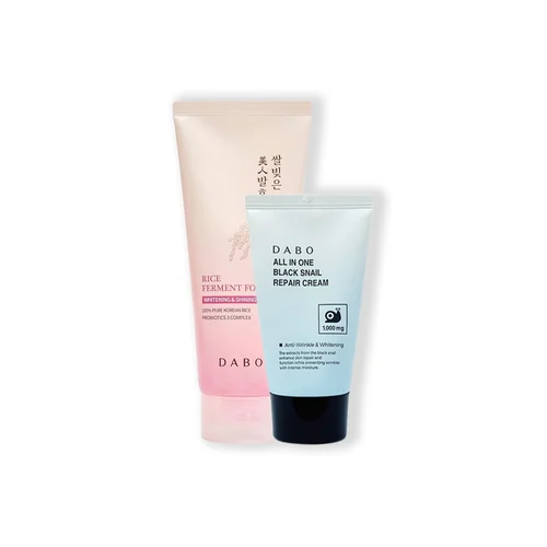 Student Combo: Dabo Rice Cleanser + Dabo Snail Moisturizer