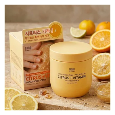 Tenzero Citrus Vitamin Sugar Body Scrub (Sunflower) - 500g