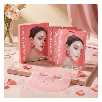 Tenzero Rose Peptide Collagen Mask Pack (30g x 3 Mask Sheets) - 90g