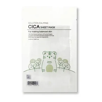 Tenzero Solution Calming Cica Sheet Mask- 25ml