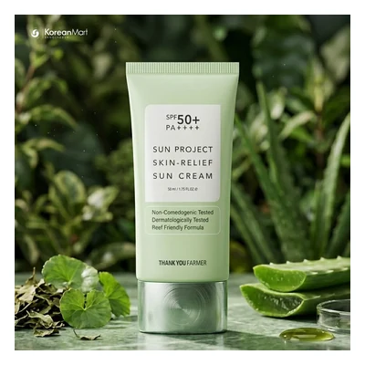 Thank You Farmer Sun Project Skin Relief Sun Cream Spf50+ PA++++ - 50ml