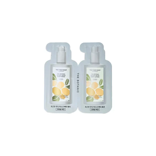 The Face Shop The Botanic Woody Musk Body Wash & Lotion 5+5 ml