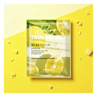 Tonymoly Truegreen Lemon Healing Mask Sheet - 20g