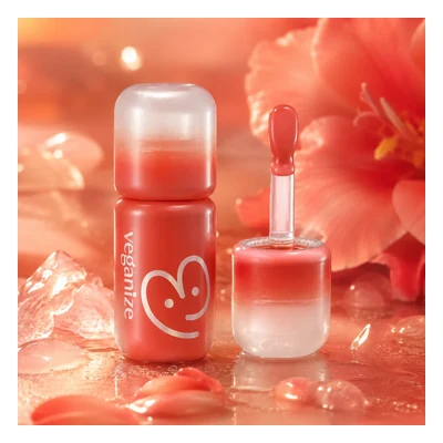 Veganize 4D Dewyshine Lip Oil Gloss (Shade 03 Sunset Crush) - 4g