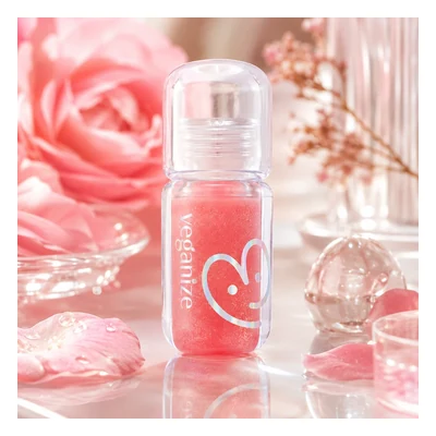 Veganize 4D Jewelshine Lip Oil Pearl Gloss (Shade 03 Rose Fog) - 4g