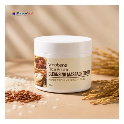 Verobene Rice Recipe Cleansing Massage Cream - 300ml
