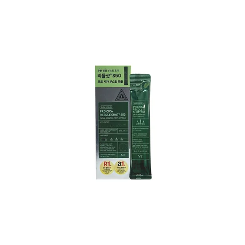 VT-COSMETICS Pro Cica Reedle Shot S50 Facial Boosting First Ampoule (6pcs Pack)