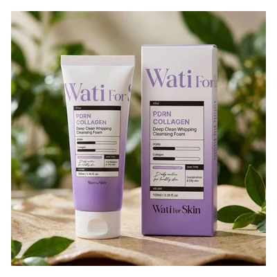 Wati For Skin PDRN Collagen Deep Clean Whipping Cleansing Foam - 100ml