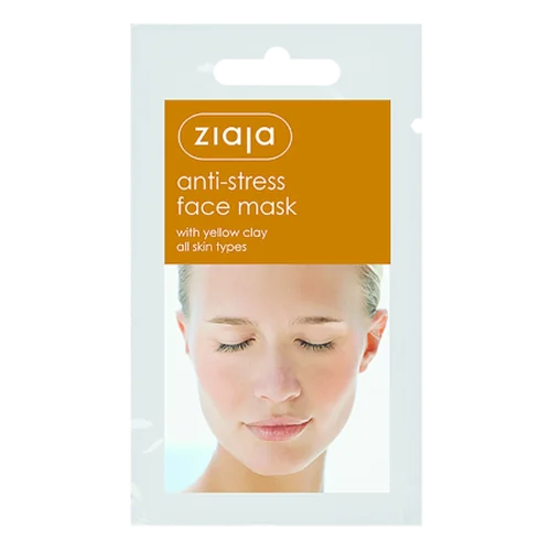 Ziaja Anti Stress Face Mask With Yellow Clay / Sachet / Display 7 ML